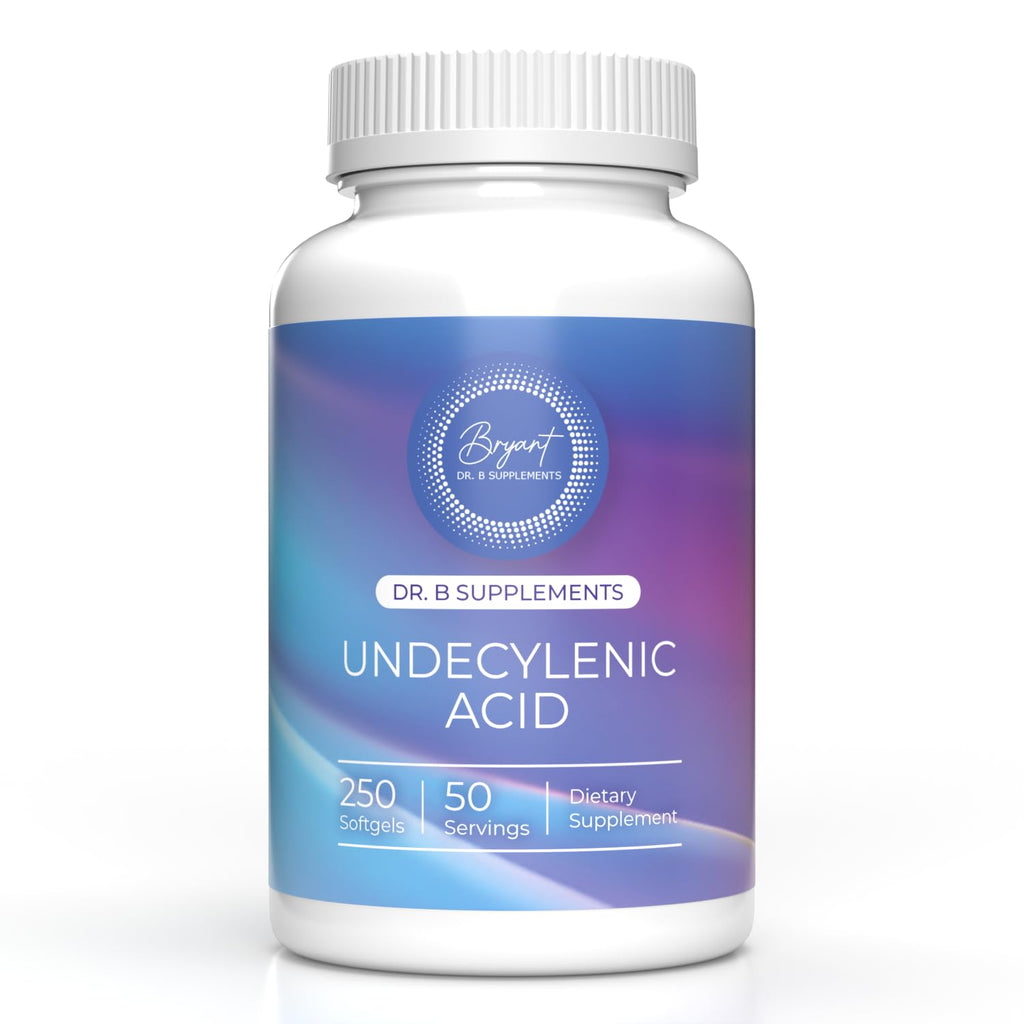 Dr B Supplements Undecylenic Acid 250 mg Softgels, 250 Count, 50 Servings