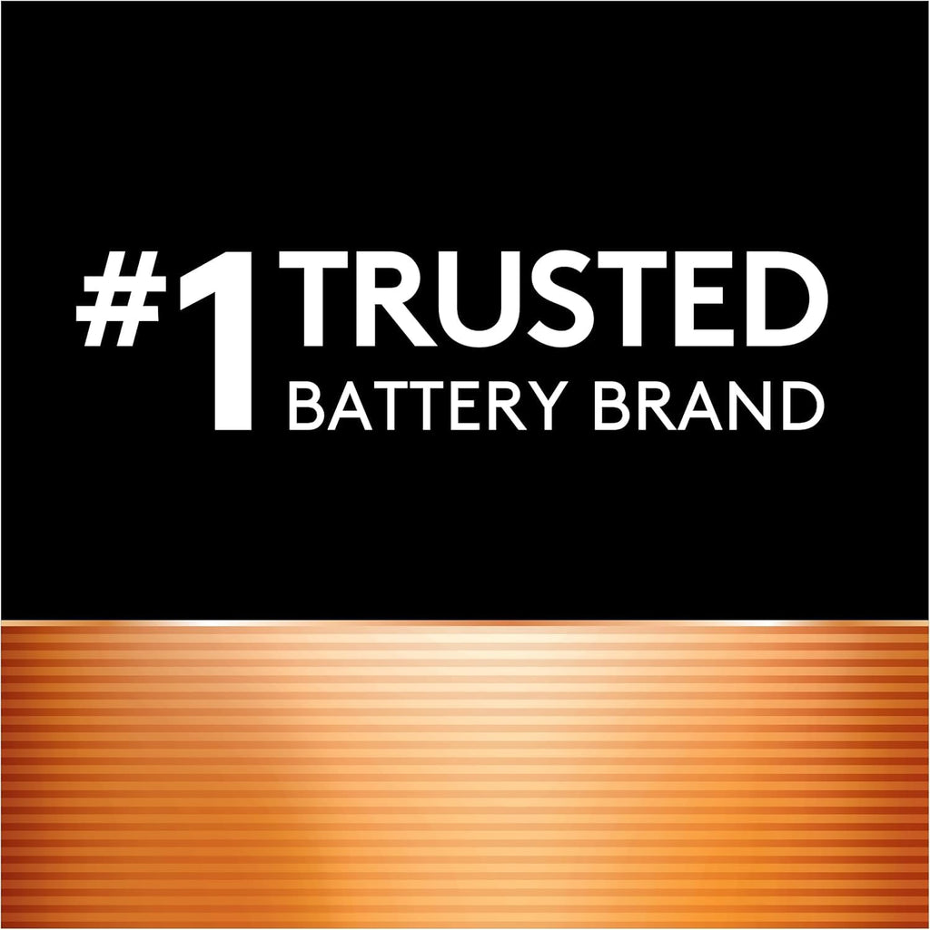 DURACELL Coppertop D Batteries, D Battery with Long-Lasting Power, All-Purpose Alkaline D Battery for Household and Office Devices