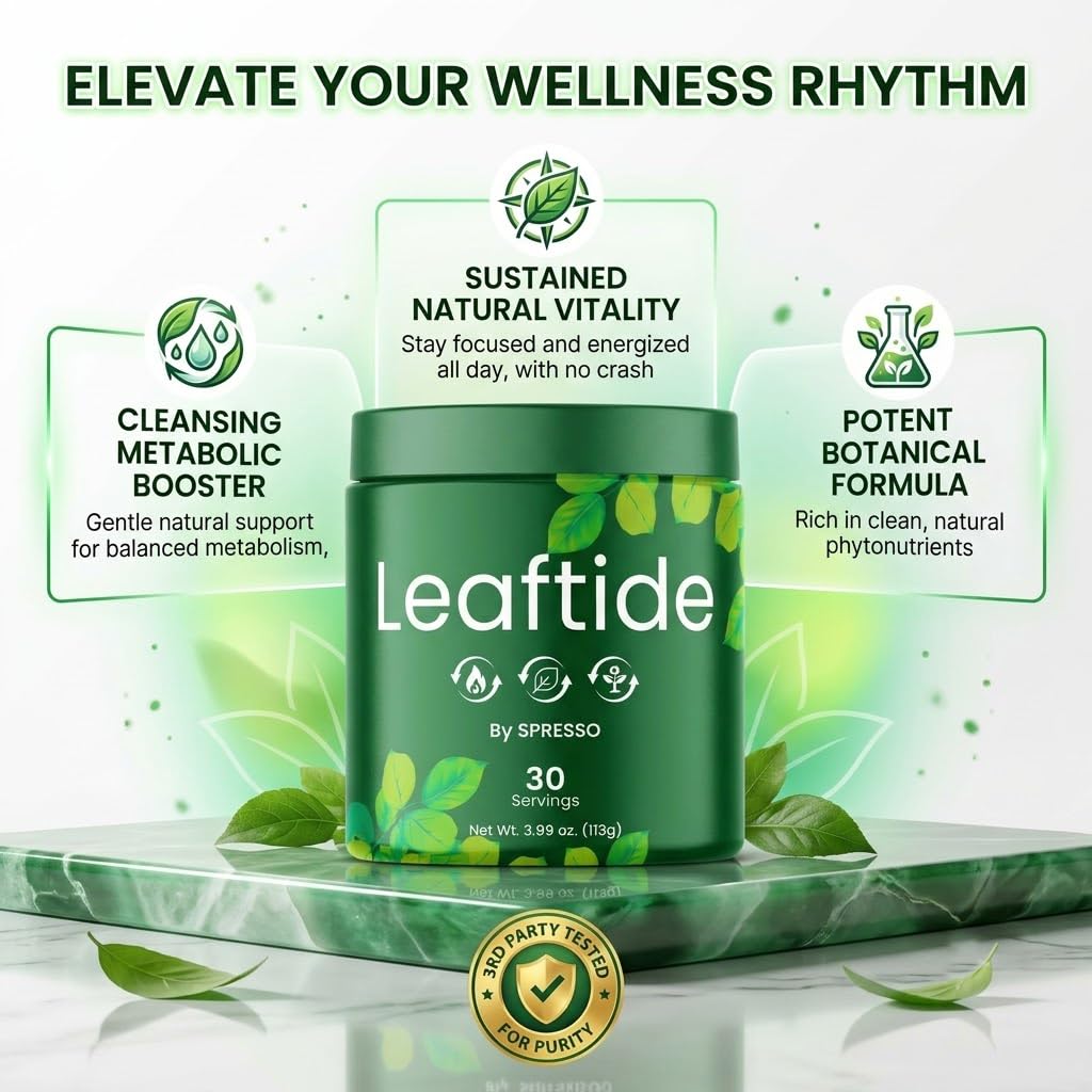 (2 Pack) LeafTide Powder, Official Leaft Tide Supplement with Premium Ingredients, Advanced Formula Support for Active Lifestyle & Overall Wellness Reviews (5.5Oz Powder)