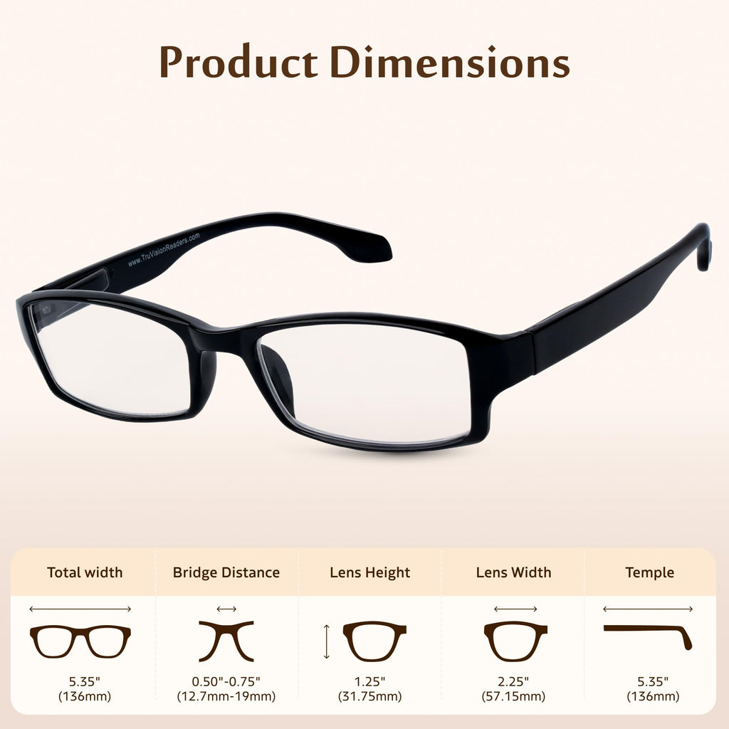 TruVision Readers - 9501HP - 4 pk - Black 2.00