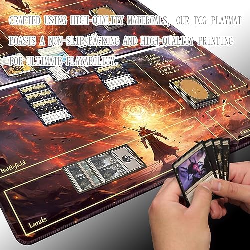 MTG Playmat - Non-Slip Backing Printing, Ideal for Card Game Enthusiasts TCG Playmat (Dimensional Sword Art-Deck)