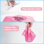 MAQIHAN 75pcs Dental Bibs Disposable - Pink Dentist Bib for Nail, Tattoo