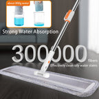 Microfiber Flat Mop 32 in with 4 Washable Pads for Hardwood Floors