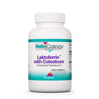 Allergy Research Group NutriCology Laktoferrin with Colostrum - Delivers 400 mg Lactoferrin & 1 g Colostrum - Supports Immune & Gut Balance - with Lysozyme Enzyme Support - 30 Servings - 90 Capsules