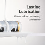 XESSO Water-Based Creamy Lube, Unscented 8.3 Fl Oz, Thick White Gel-Like Slippery Glide, Hypoallergenic for Women, Men & Couples. Made in US & Discreet Package. Package May Vary