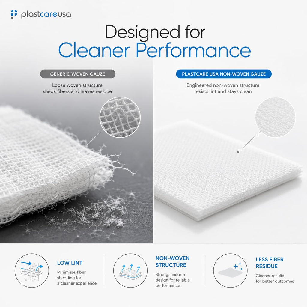 200 Gauze Pads 2x2 - Soft 4-Ply Non Woven Gauze Sponges - Non Sterile Dental Gauze & Esthetic Wipes - All Purpose Medical Gauze Squares for First Aid, Surgical, Wound Dressing