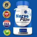 Nerve Flow Supplement Pills, NerveFlow All Natural Nerve and Cognitive Supplement Pills, 2 Month Supply (2 Pack)