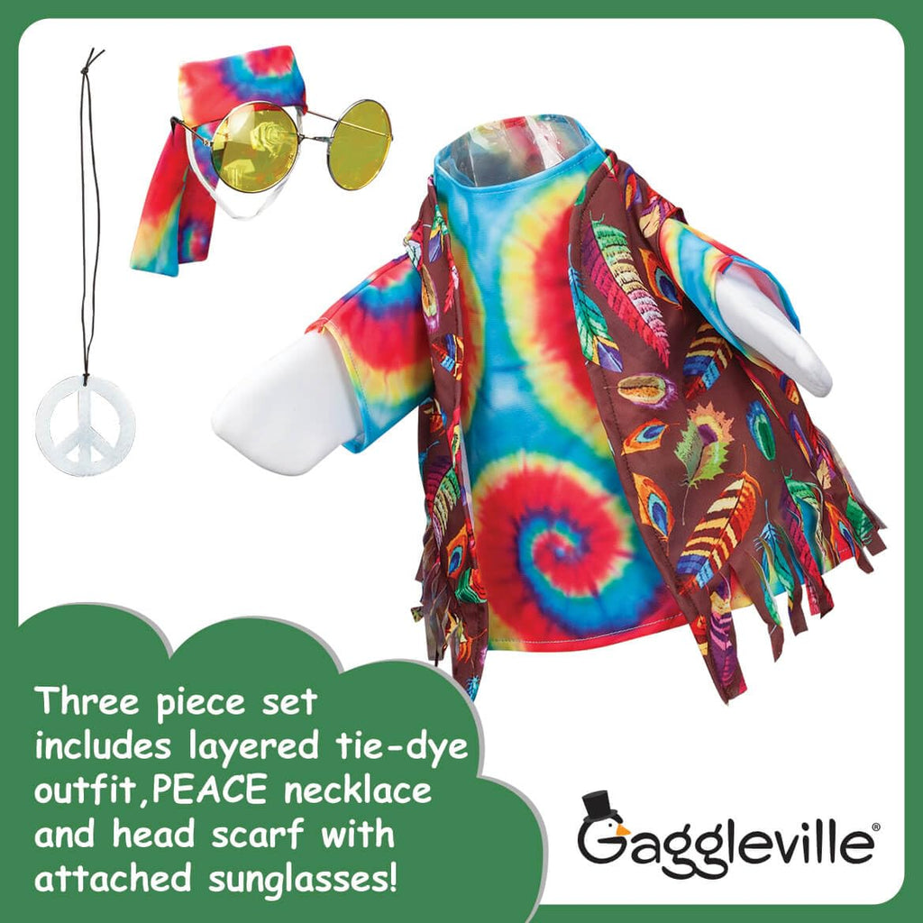 Gaggleville Hippie Goose Outfit, Fits Large 23" H Statue, by Fox Valley Traders