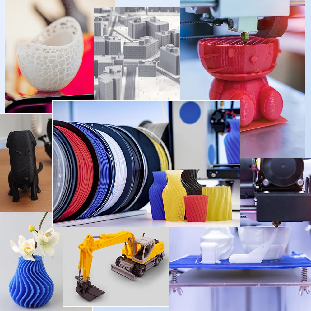 Creality ABS Filament 1.75mm, 3D Printer Filament, No-Tangling, Strong Bonding and Overhang Performance Dimensional Accuracy +/-0.02mm, 2.2lbs/Spool