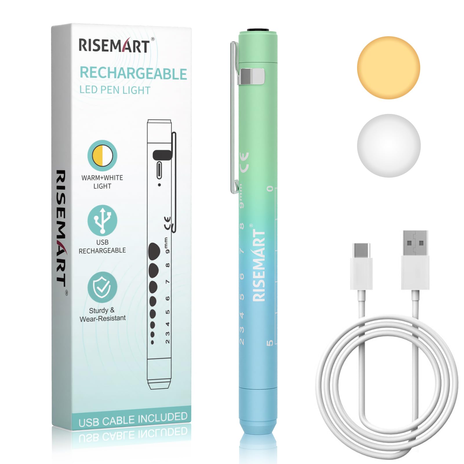Rechargeable Pen Light for Nurses and Doctor LED Penlight with USB Charging