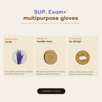 SUP Nitrile Exam Gloves, Powder-Free Latex-Free Food Safe Disposable Glove for Medical Cooking Cleaning, Lab Violet 1000 Ct (X-Large)