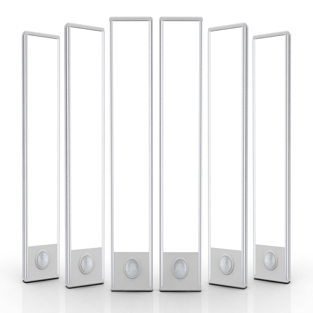 6 Pack Under Cabinet Lights Wireless, 58 LED Motion Sensor Light Indoor Rechargeable Magnetic Closet Lights Battery Operated, Under Counter Lights for Kitchen, Wardrobe, Hallway, Stairs