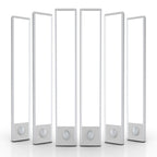 6 Pack Under Cabinet Lights Wireless, 58 LED Motion Sensor Light Indoor Rechargeable Magnetic Closet Lights Battery Operated, Under Counter Lights for Kitchen, Wardrobe, Hallway, Stairs