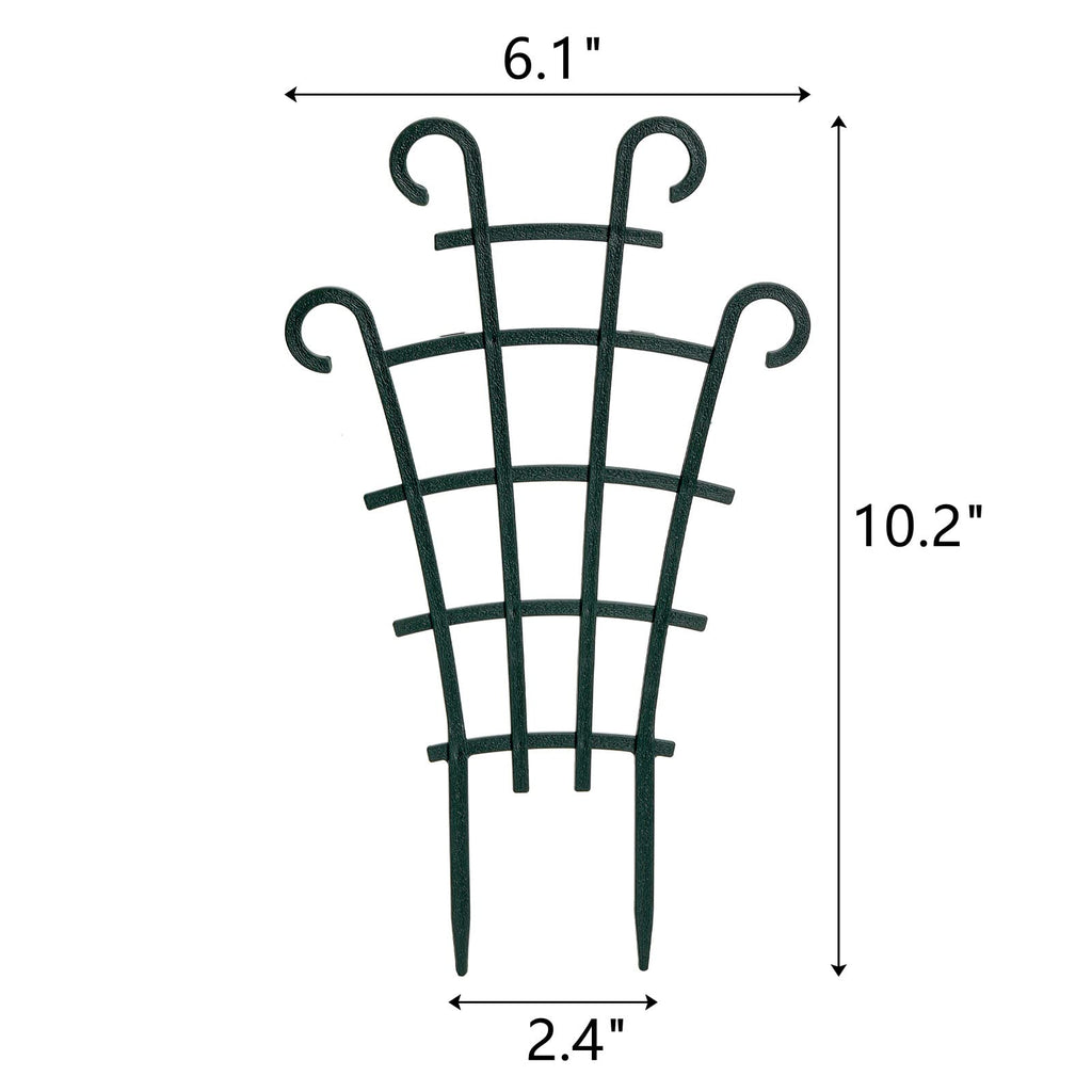 ZEAYEA 24 Pack Trellis for Potted Plants, Plastic Small Trellis for Pot, Mini Climbing Trellis Flower Pots Support for Potted Climbing Plants Vines