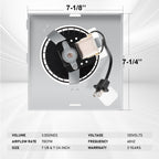 【Upgraded】 696N-R02 B Unit 70CFM Fan with Grille Compatible with Broan-Nutone 688-K 688-J 688-H 688-G 695N-R02 B, 696N-R01 B, 695N-R02 B,3.0 Sones