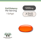 Phosphatidylcholine 1,200mg – 210 Softgels – Enhanced Version of Sunflower and Soy Lecithin (Choline Supplements) - Non-GMO and Gluten Free to Support Brain Health by Double Wood