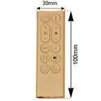 Spares2go Remote Control compatible with Dyson HP09 Pure Hot + Cool Fan Heater Air Purifier (Gold)
