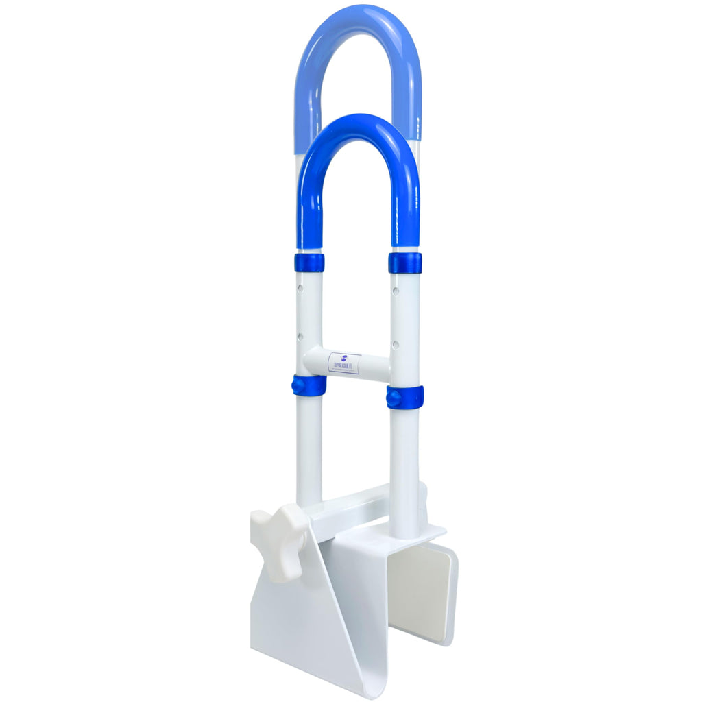 EYL Medical Supplies Adjustable Bathtub Handle for Elderly | Sturdy Clamp-On Tub Grab Bar with 300lb Capacity | Grab Bars for Bathtubs | Shower Handle for Elderly | Durable Tub Safety Rail 14" x 17
