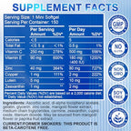 AREDS 2 Eye Vitamin & Mineral Supplement — Lutein and Zeaxanthin Supplement, Vitamin C & E, Zinc & Copper for Blue Light Protection, Eye Health Support, Eyebright , Eye Doctor Trusted — 150 Softgels
