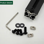 80 pcs M8 T Nut Screws Kit for 4040 4080 Aluminum Extrusion, 26 pcs Black M8x12/16/20mm Hexagon Socket Carbon Steel Screws and 26 pcs M8 Drop in T-Nuts, 28 Washers with Hex Wrench