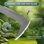 BARAYSTUS Crack Weeder, Stainless Steel Manual Crevice Weeding Tool,13" Weed Grabber Remover, L-Shaped Manual Weeder Puller, Durable Crevice Weeding Tool for Sidewalk Garden Patio Lawn