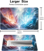 Board Game 14x24in MTG Playmat Compatible for OCG CCG RPG TCG Playmats (Frost Flame)