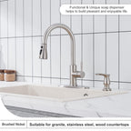 GAGALIFE Kitchen Sink Soap Dispenser Brushed Nickel, Under Sink Soap Dispenser with 40" Silicone Extension Tube, Say Goodbye to Frequent Refills