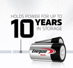 Energizer MAX D Batteries, Premium Alkaline D Cell Batteries, Long-Lasting Power and Protection for Your Everyday Devices!