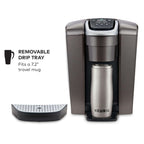 Keurig K-Elite Single Serve K-Cup Pod Coffee Maker, Brushed Slate