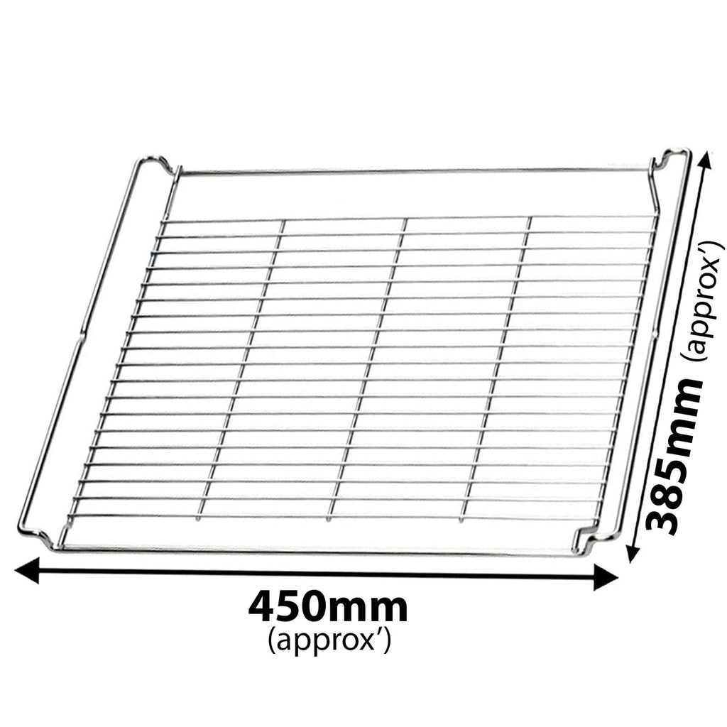 SPARES2GO HBBR71 Type Baking and Roasting Rack Shelf for Miele Oven (Pack of 2, 450mm x 385mm)
