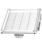 SPARES2GO HBBR71 Type Baking and Roasting Rack Shelf for Miele Oven (Pack of 2, 450mm x 385mm)