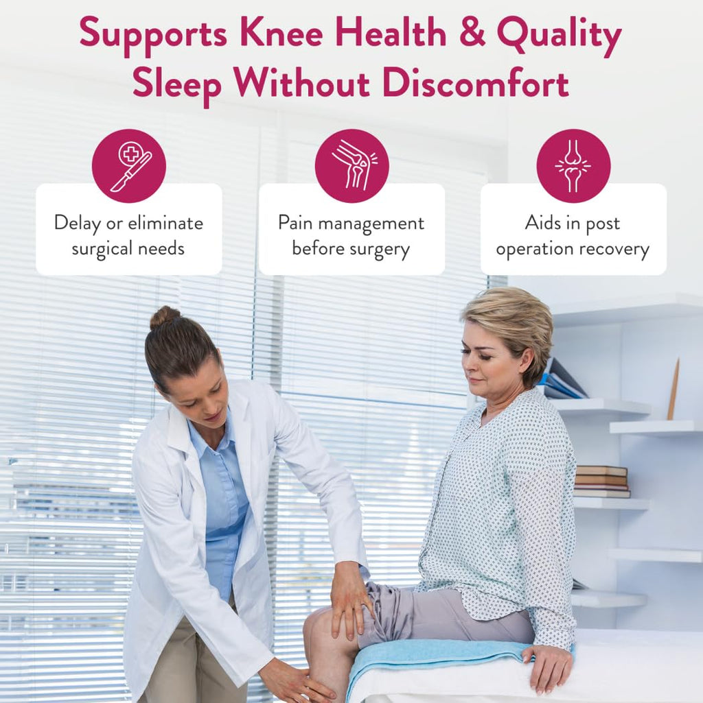 Advanced Knee Discovery Knee Joint Support Supplement, Outperforms Glucosamine Chondroitin with Fast Acting Blend of Mangoselect, Olive Fruit, Trans-Resveratrol, Non-GMO Knee Pain Blend, 120 Count