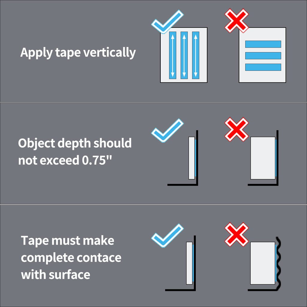 Art3d Traceless Double-Sided Foam Tape, 1/24" x 1/2" x 10', 1 Roll, Crystal