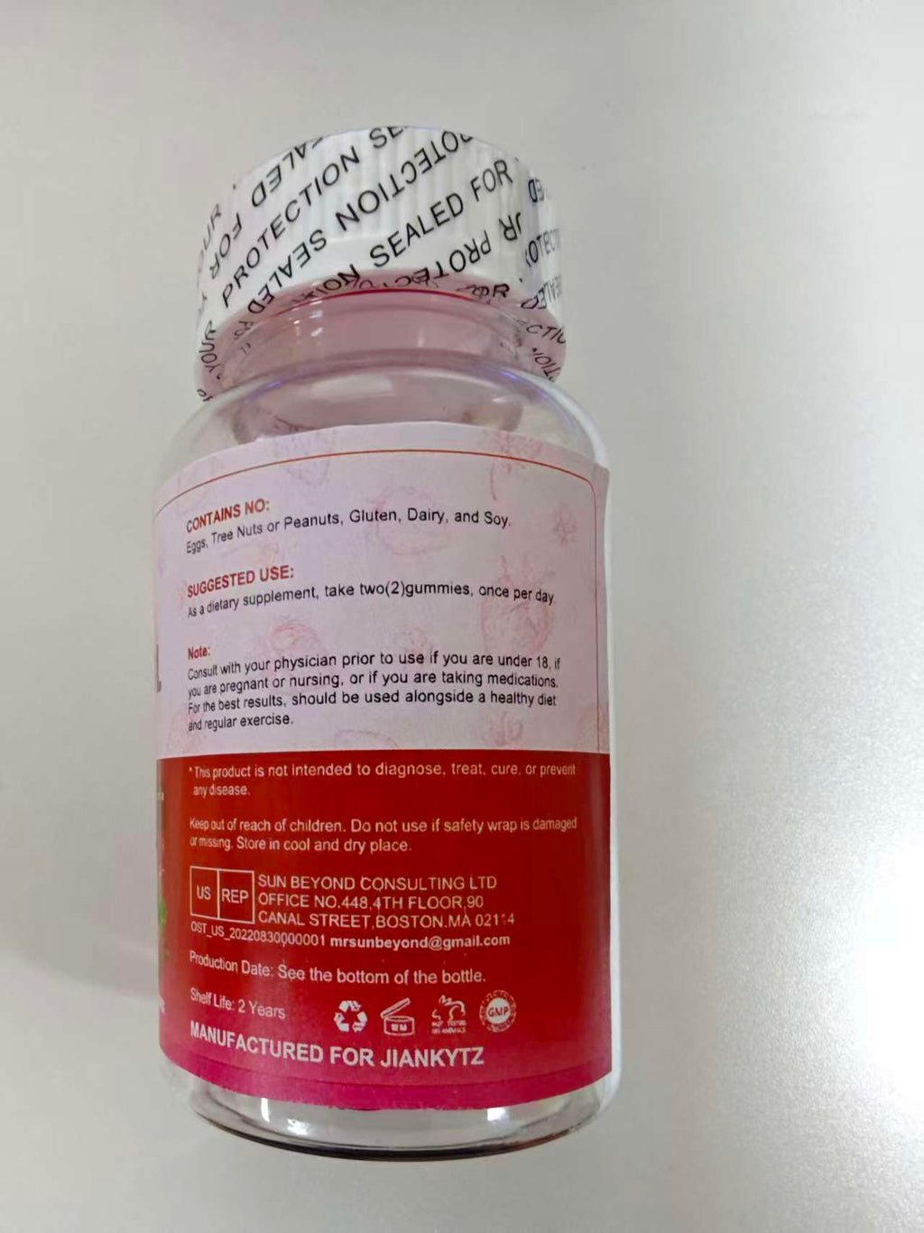JIANKYTZ Cortisol Gummies for Women with Ashwagandha, Rhodiola Rosea, L-Theanine, Magnesium, Vitamin D3 for Zzz Support, Balanced Cortisol, Vegan, 60 Gummies