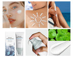 Centella Sunscreen SPF 50, Madagascar Water-Fit Face Sun Serum, Long-Lasting Protection and Defens UV for All Skin.(Blue) ﻿