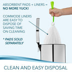TidyCare Disposable Bedside Commode Liners for Adult Portable Toilet Chair Seat Bucket and Bedpan | Value Pack of 192 Waste Bags | Universal Fit Liners for Home Medical Care