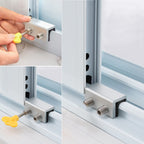 Window Locks,12 Sets Sliding Security Window Lock with Key for Vertical & Horizontal Sliding Windows & Sliding Doors, Adjustable Window Locks Security Window Stoppers for Patio Bedroom Home and Office