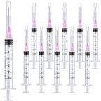 100 Pack 3ml Lab Sample Syringe with 18Gauge 1.5 Inch Liquid Measuring Refilling Tool, Individual Package
