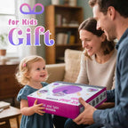 VROGTIK Sit and Spin Toys for Girls, 360° Spinning Seat with LED Lights and Music Christmas Birthday Gift Girl Sensory Toys