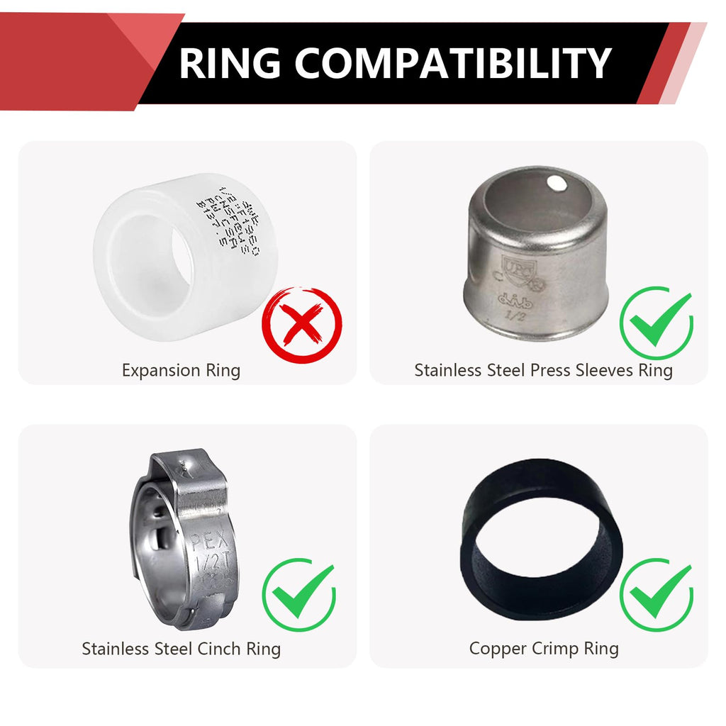 25-Pack Pex1/2" X 1/2" Female NPT Swivel Elbow Adapter, Brass Barb Crimp Plumbing Fittings, ASTM F1807,(PEX1807208-25PCS)