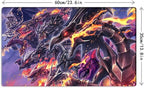 New Playmat Red-Eyes Black Dragon TCG CCG Trading Card Game Mat No Zones + Free Bag (ZD014-624-K)
