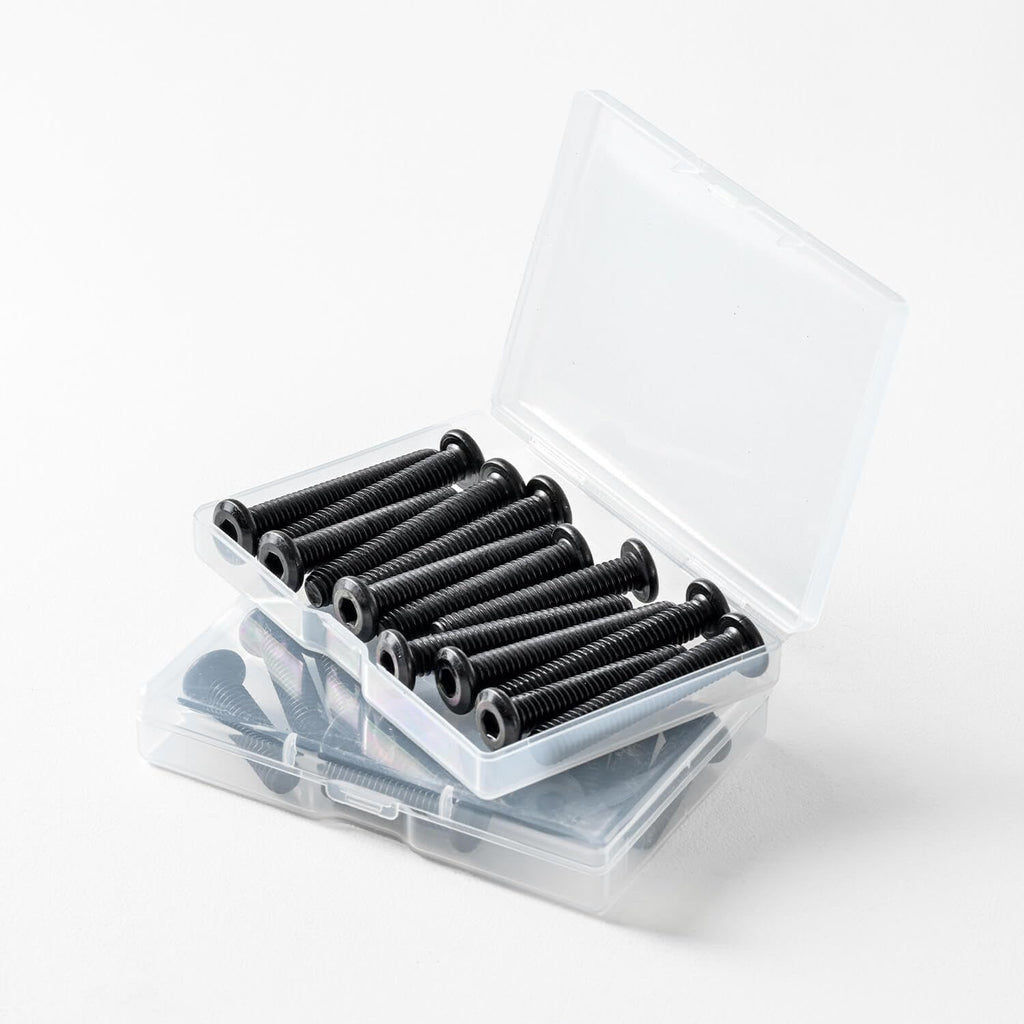 3/16-24 x 5/8" (50 Pack) Flat Head Hex Socket Cap Screws Bolts, Black Oxide 304 Stainless Steel 18-8, Hex Drive, Bright Finish, Fully Machine Thread