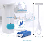 Jellas Sock Aid Kit, Flexible Sock Aid Device with Long Rope - Sock Puller aid Easy on and Off Device for Putting On and Removing Socks or Stockings, Sock Helper for Independence and Comfort (White)