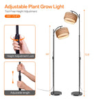 Bstrip Standing Grow Light for Indoor Plants, 65-72.8in Adjustable Height