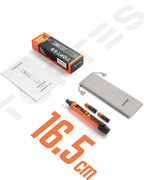 PT199 Natural Gas Leak Detector with Audible & Visual Alarm, Portable Gas Sniffer to Locate Combustible Sources Like Methane, Propane for Home(Includes Battery x2)-Orange