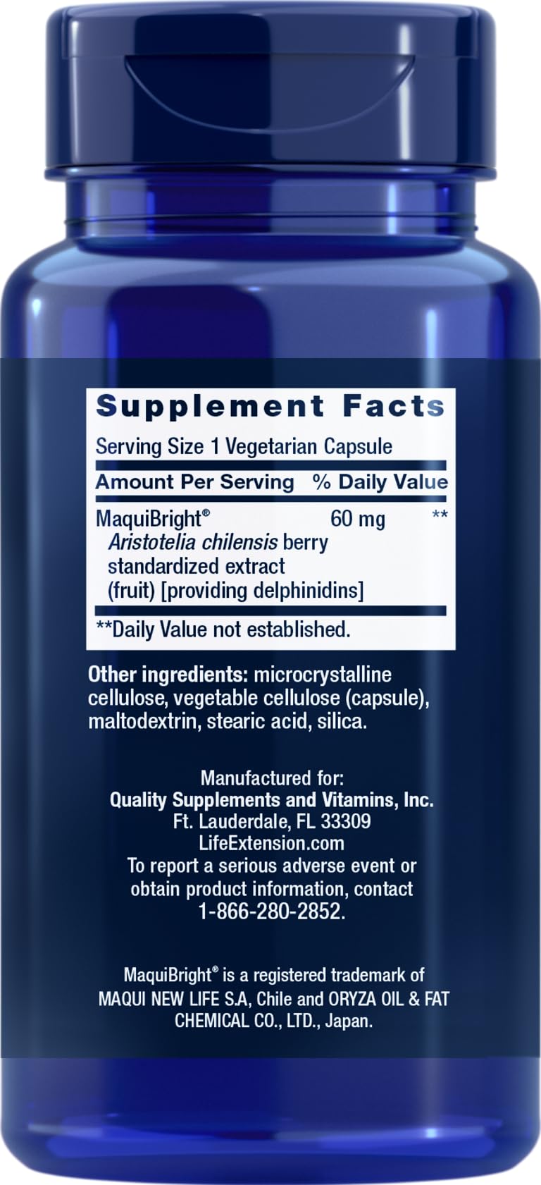 Life Extension Tear Support with MaquiBright 60 mg, 30 Vegetarian Capsules (Pack of 3)