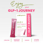 Dr. Stephanie's GLP-1 Buddy Pair with GLP-1 Boosters for Best Results - Digestive Support, Preserve Lean Muscle, Replenish Vitamins - Strawberry Watermelon Drink Mix