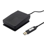 [Upgraded] iKKEGOL USB Foot Pedal Switch Video Game PC Hands Free Footswitch One Key Control Program Computer Mouse Keyboard HID with 2M Cable