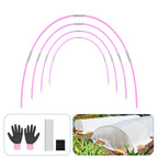 Garden Hoops 20pcs, Sunwuk Greenhouse Hoops for 1-3.5ft Wide Raised Bed, 5 Sets of 5.6ft Long Super Bendable Fiberglass Rods, Raised Planter Box Kit and Mini Greenhouse for Row Cover (S Size)