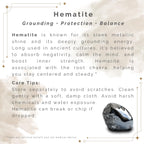 Mana Gallery Genuine Hematite Bracelet for Men & Women – Adjustable Macrame Sliding Knot – Metallic Gray Rectangular Beads – Minimalist Grounding & Protection